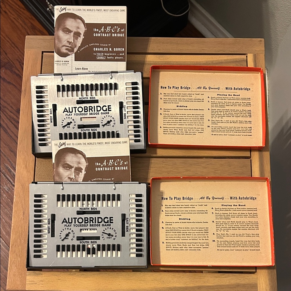 Set of two Auto Bridge play yourself game. Pocket model. - Picture 2 of 2